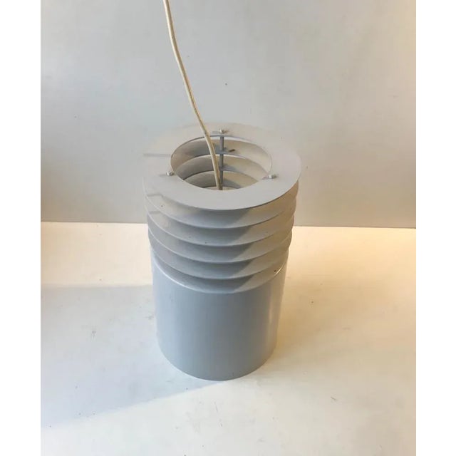 Metal Minimalist White Hydra 1 Pendant Lamp by Jo Hammerborg for Fog & Morup, 1970s For Sale - Image 7 of 9