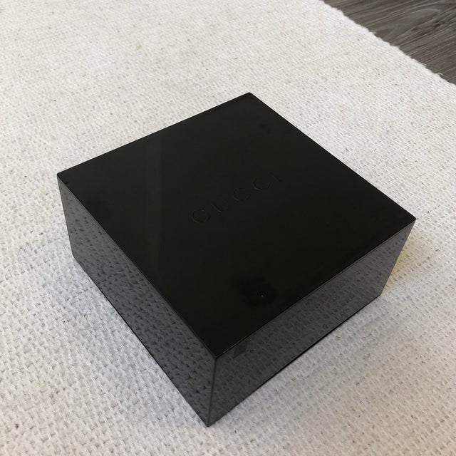 1990s 1990s Vintage Plexiglass Gucci Box With Lid For Sale - Image 5 of 8