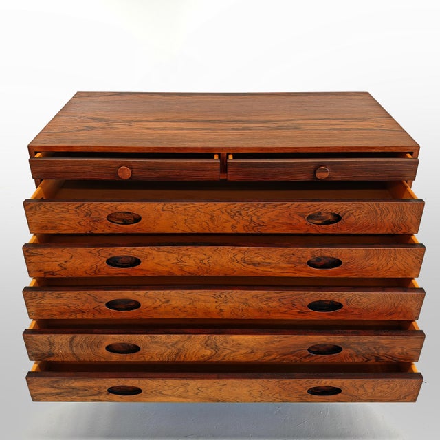 Wooden Buffet Chest of Drawers by G. Frattini for Bernini, 1950s For Sale - Image 10 of 18
