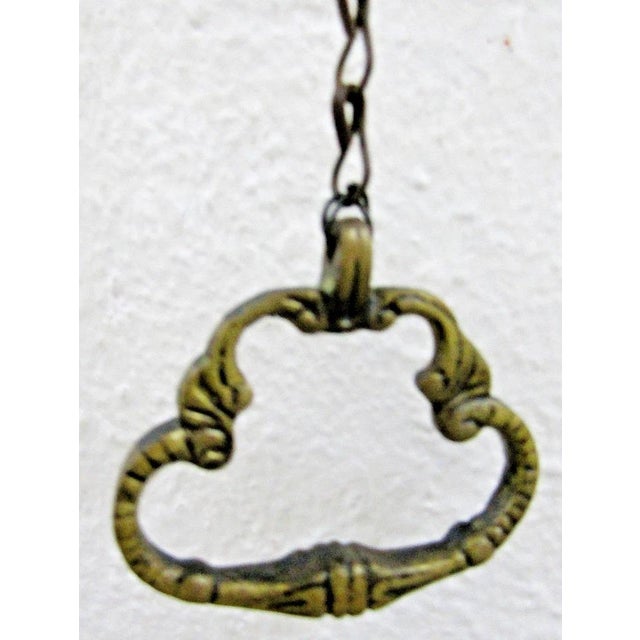 Late 19th Century Antique Monastery Call to Prayer Wall Bell With Chain Handle Ringer For Sale - Image 5 of 11