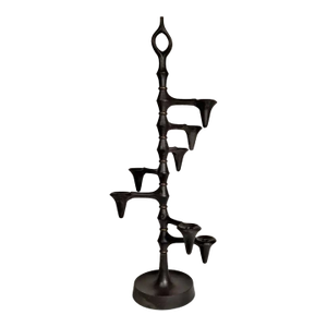 Jens Quistgaard Dansk Denmark Iron Candleholder, 1960s