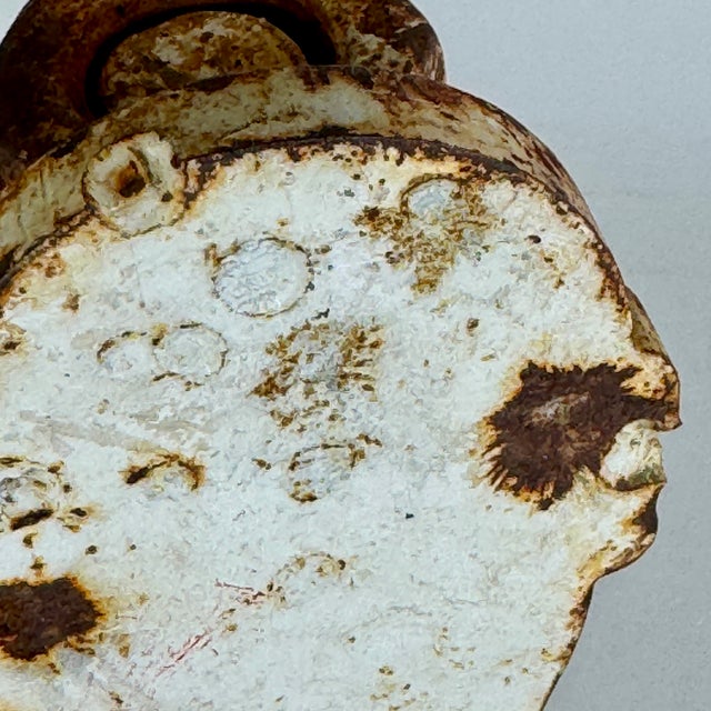 White Rare Vintage Heavy Gauge Human Torso Gallery Shooting Target With Swinging Head For Sale - Image 8 of 13