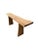 Contemporary Solid Mango Wood Console Table, Natural Finish Modern Organic For Sale - Image 3 of 4