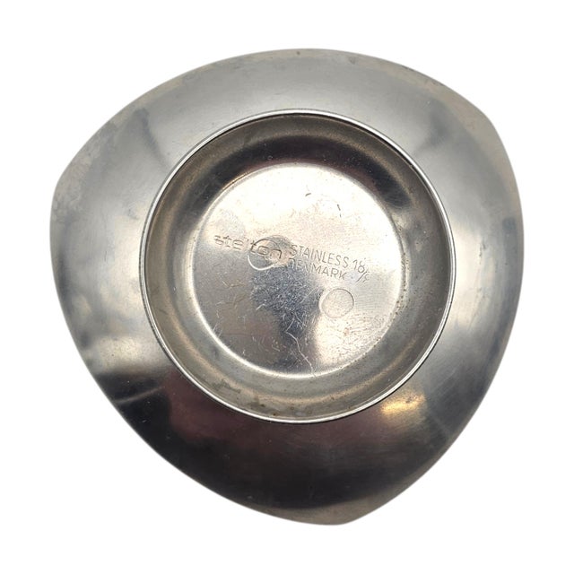 Stelton Denmark Danish Modern Stainless Taper Candle Holder Pair 3.25" For Sale In San Francisco - Image 6 of 9