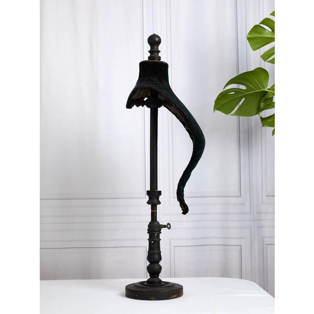 A rare and wonderful 19th century Napoleon III era French store countertop mannequin. This fabulous ebonized mannequin is...