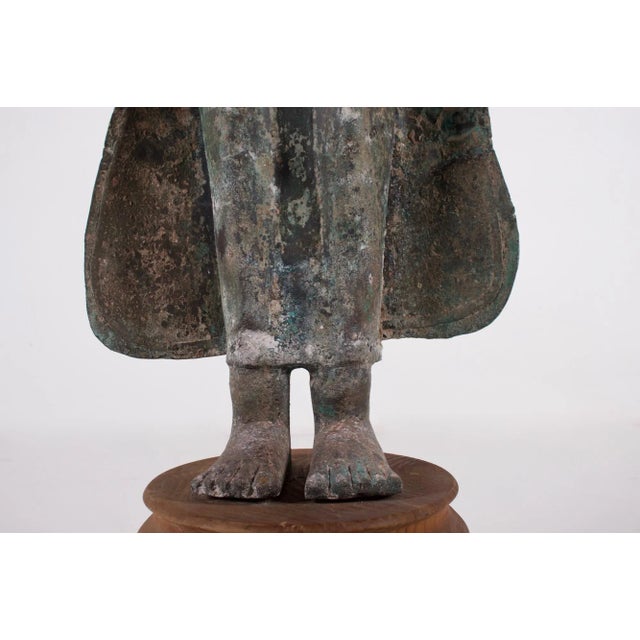 Môn Dvaravati Artist, Large Buddha, 1800s, Bronze For Sale - Image 11 of 15