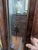 Chestnut 1930s Theodore Alexander Neoclassical Style Exotic Wood and Brass Umbrella Stand/Cabinet With Etched Glass Cabinets for Additional Storage For Sale - Image 8 of 11