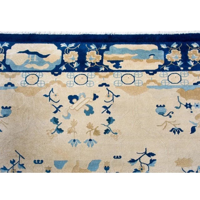 Sand Late 19th Century Chinese Peking Rug For Sale - Image 8 of 8