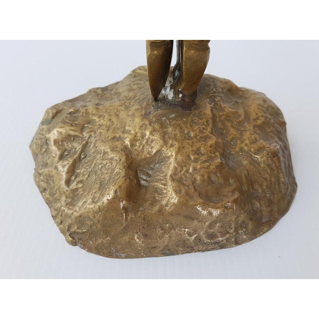 Dancing Stag, Antelope, Doe, and Fawn in Gilded Brass, 1970s For Sale - Image 9 of 11