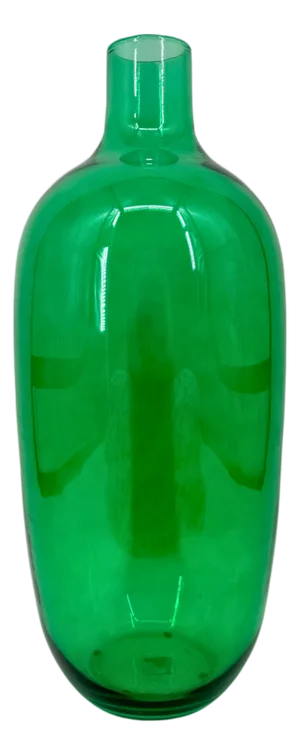 Bryson Tall Green Glass Vase