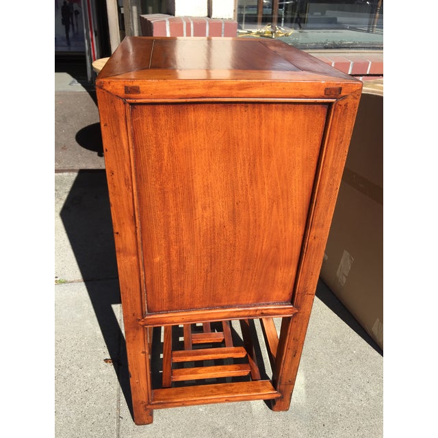 Chinese Elm Wood with Shelf Chairish