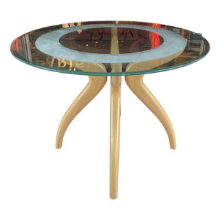Round Italian Dining Table Circa 1980s For Sale