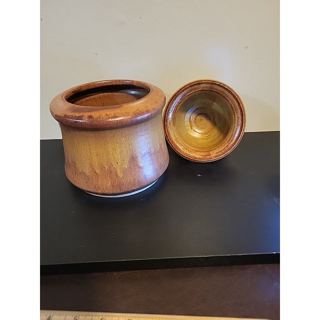 Gourmet Studio Pottery Chip Dip Serving Crock For Sale - Image 4 of 12