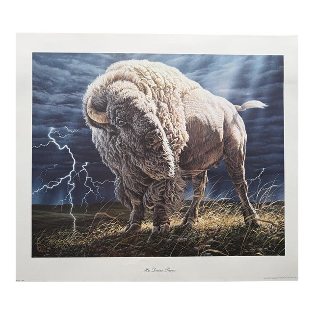 His Divine Powers by Lee Cable Limited Edition S/N White Buffalo Fine Art Print For Sale