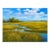 Coastal Winding Blue Marsh Golden Landscape Original Oil Painting by Humprey For Sale