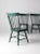 Vintage Painted Pine Dining Chairs Set 4 For Sale - Image 12 of 13