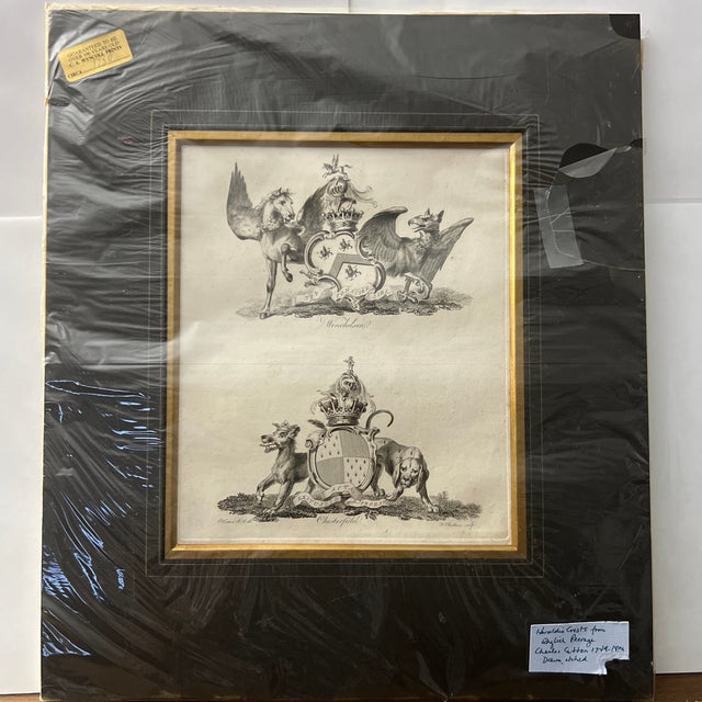 Late 18th Century Set of 3 Antique 18th Century English Peerage Heraldic Crests Form by Charles Catton For Sale - Image 5 of 12