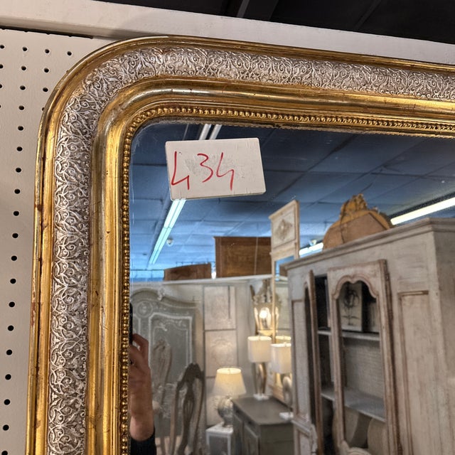 Glass 19th. C. French Louis Philippe Mirror For Sale - Image 7 of 9