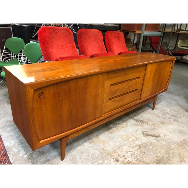 Modern Danish Teak Sideboard by Arne Hovmand-Olsen, 1950s, in Very Good conditions. Designed 1950 to 1959 I have official...