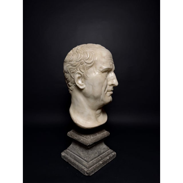 Head of Marcus Tullius Cicero, Late 18th Century, Marble For Sale - Image 13 of 18
