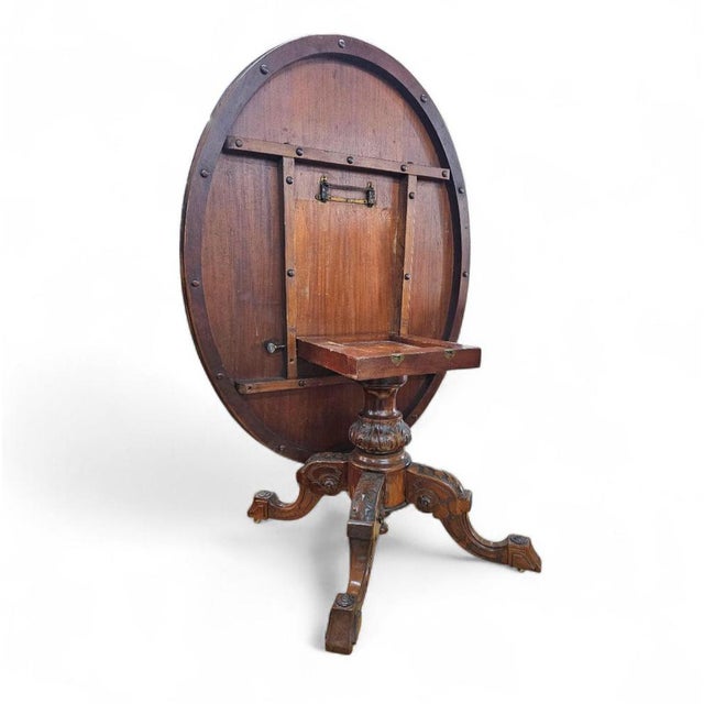 Victorian Oval Tilt-Top Table Breakfast Table, 1840s For Sale - Image 3 of 18