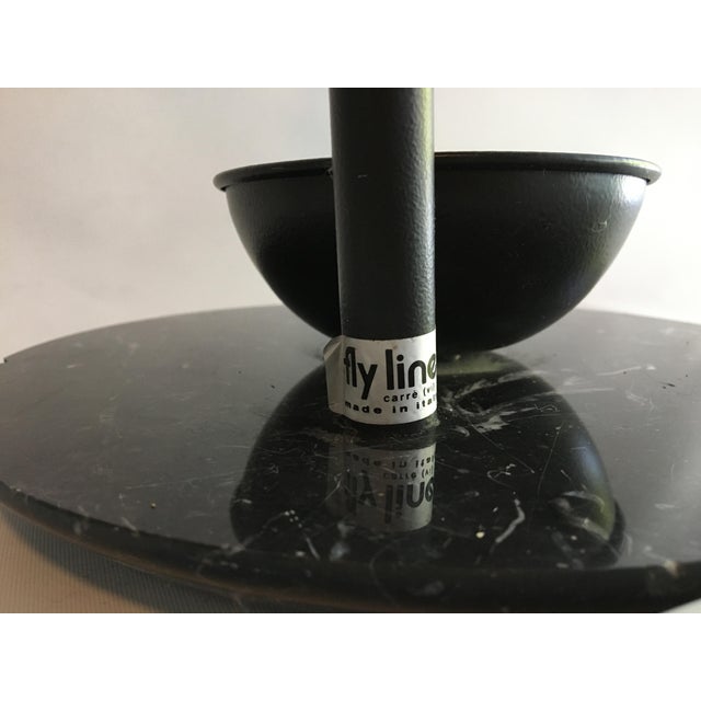 1980s Black Marble Umbrella Holder by Fly Line For Sale - Image 10 of 11