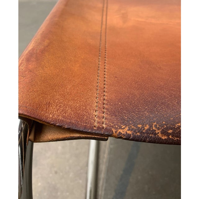 Vintage German S33 Cantilever Leather Chairs by Mart Stam for Thonet, Set of 8 For Sale - Image 12 of 18