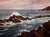 Porto Moniz, Madeira by Sparky LeBold | Oil on Canvas Seascape with rocky coastline and waves For Sale