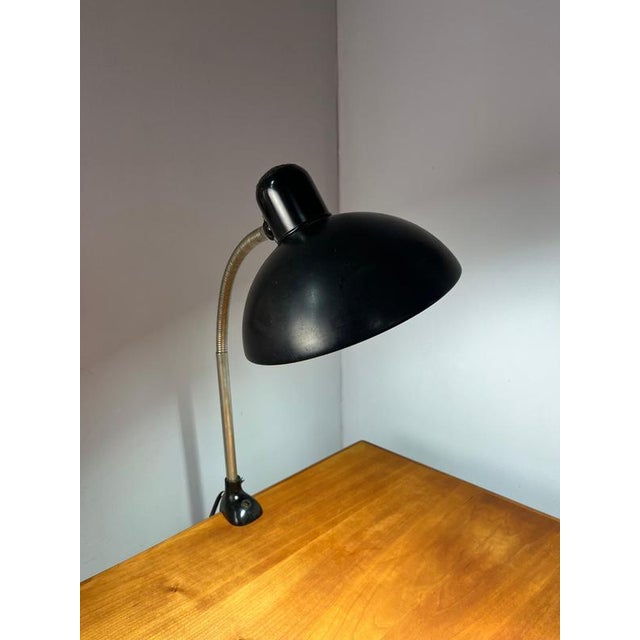 Black Clamp Lamp by Christian Dell for Kaiser Idell For Sale - Image 11 of 11