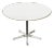 Dining or Conference Table in White and Chrome by Charles & Ray Eames for Herman Miller, 1960s For Sale