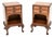 Antique Burr Walnut Bedside Cabinets, 1920, Set of 2 For Sale