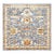 Condition: New Origin: India Design: Sultanabad Actual size: 5'10" x 6'0" Color: Orange, Blue, Ivory, Brown Content: Silk