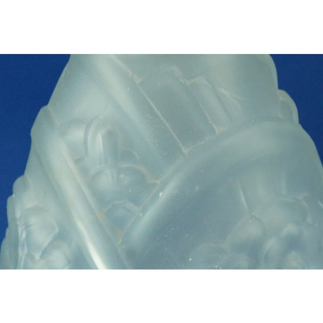 20th Century Art Nouveau Glass Vase Decorated with Bas-Relief from Muller Frères, Lunéville, France, 1900s For Sale - Image 9 of 18