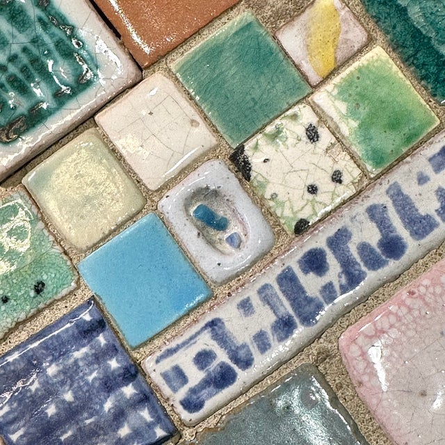 Wooden and Ceramic Side Tables, 1980s, Set of 2 For Sale - Image 16 of 18