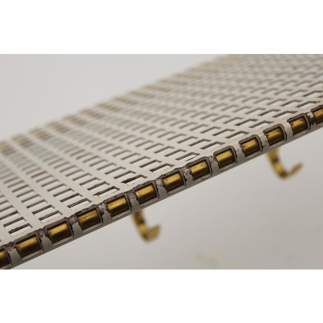 Mid-Century Wall Coat Rack in Perforated Metal, 1950s For Sale - Image 18 of 18
