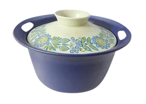 Scandinavian Stoneware Covered Pot