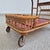 Mid-Century Modern Mid-Century Modern Bar Cart in Wicker with Red Shelves, 1950s For Sale - Image 3 of 11