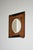 Wooden edges simulating folds mirror, XIXth c. Trompe l'oeil Mirror with edges simulating folds, decorated with marquetry...