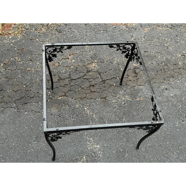 1950s 1950s Art Nouveau Grape Leaf Design Occasional Table For Sale - Image 5 of 5