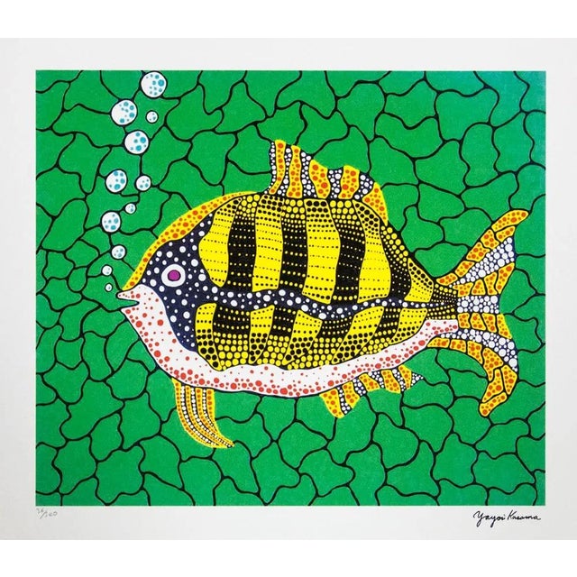 Yayoi Kusama "Depths of the Sea" Limited Edition Lithograph (After). Limited Edition Lithograph of 500 - Numbers signed in...