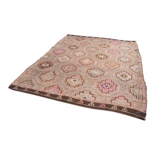 Anatolian Kurdish Decorative Wool Carpet For Sale