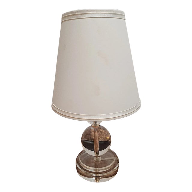 Vintage Robert Abbey Mid-Century Modern Table Glass Table Lamp For Sale