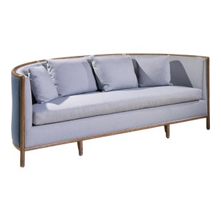 Barbara Barry for McGuire Rattan Fretwork Sofa For Sale