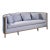 Barbara Barry for McGuire Rattan Fretwork Sofa For Sale