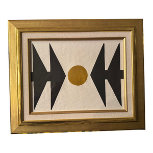 2024 Original Block Print 1/1 by Uk Artist Sean Thornhill, Framed