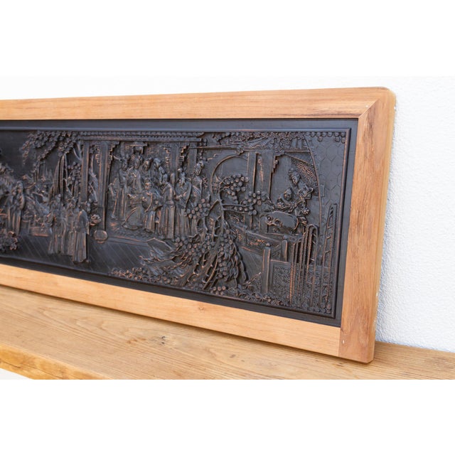Vintage Chinese Courtyard Wall Carving For Sale - Image 4 of 8