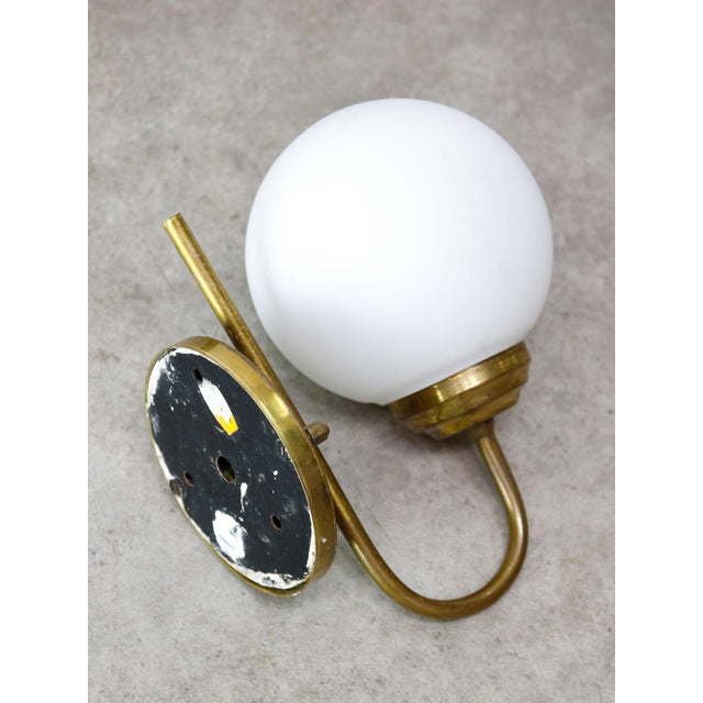 Metal Mid-Century Italian Brass Wall Lamp, 1960s For Sale - Image 7 of 8