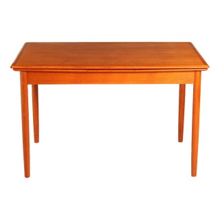 Mid-Century Danish Extendable Teak Dining Table, 1970s For Sale