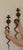 Egyptian Revival Engraved Brass Enameled Cobra Sconces, Set of 2 For Sale - Image 8 of 13