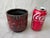 Vintage Red Black Planter Italy For Sale - Image 10 of 13